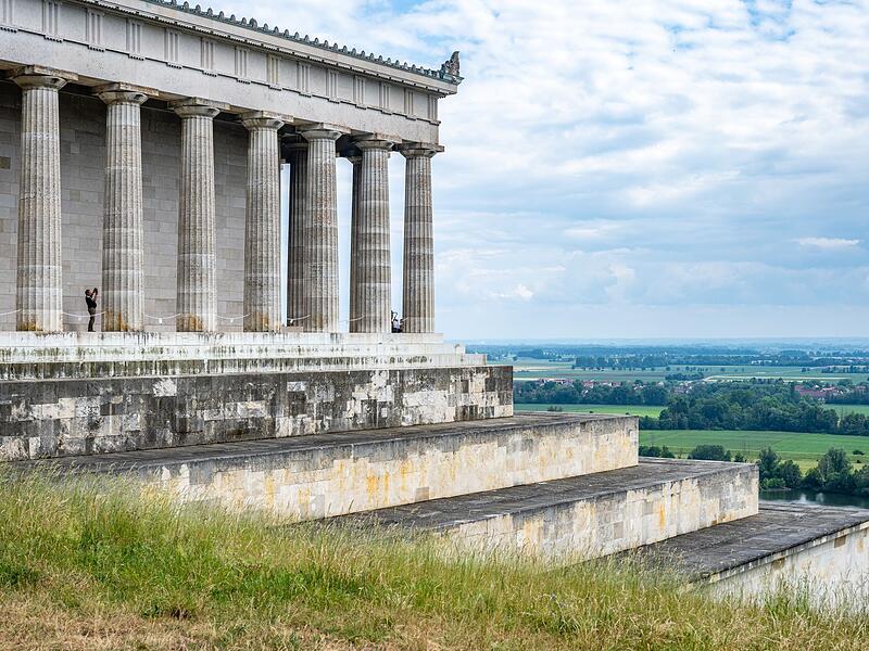 Absperrungen an der Walhalla