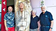 Bei der &Uuml;bergabe: Ralf Schmitt (von links), Gisela G&uuml;lpen und Ingo Cesaro.privat