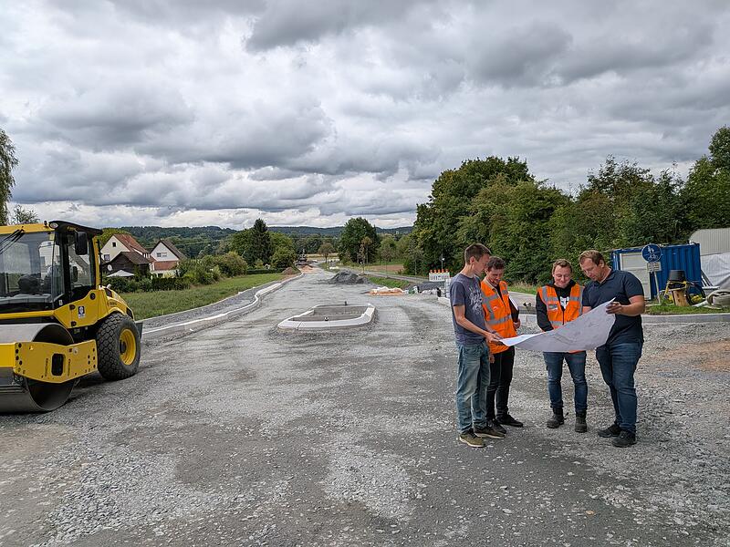 Baustelle KU 6 bei Willmersreuth