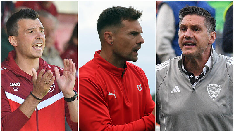 &Uuml;berwintern mit ihren Teams in unterschiedlichen Tabellen-Regionen der Landesliga Nordwest: Lichtenfels Stefan Dietz, Bambergs Carsten N&uuml;&szlig;lein, M&ouml;nchr&ouml;dens Achim Engel.