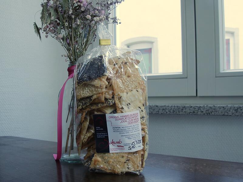 Dürrplätzkonfekt, eine Spezialität der Bäckerei Schwab Dürrplätzkonfekt, eine Spezialität der Bäckerei Schwab