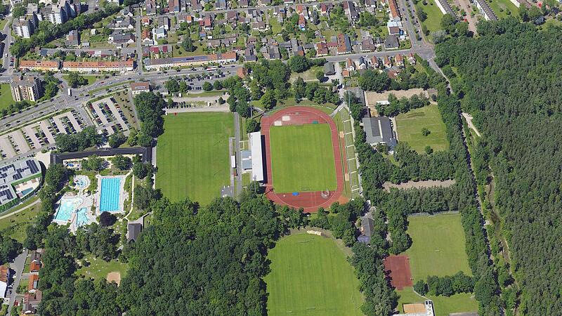 Volkspark Bamberg aus der Vogelperspektive 100 Jahre nach seiner Eröffnung Volkspark Bamberg aus der Vogelperspektive 100 Jahre nach seiner Eröffnung