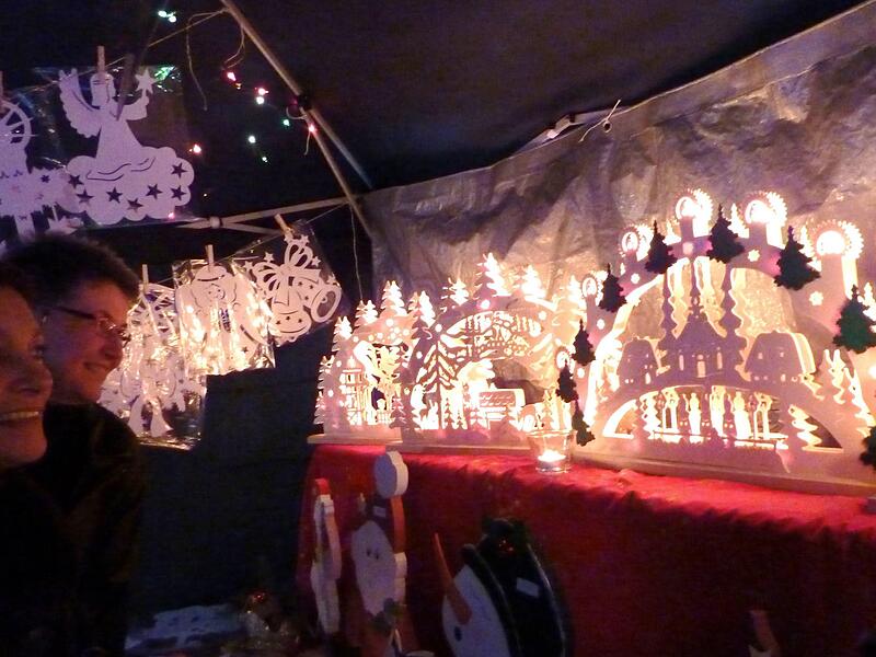 Eindr&uuml;cke vom Adventsmarkt in Ramsthal.