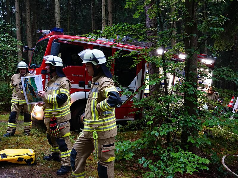 Waldbrand&uuml;bung KirchehrenbachForchheim & Fr&auml;nkische Schweiz