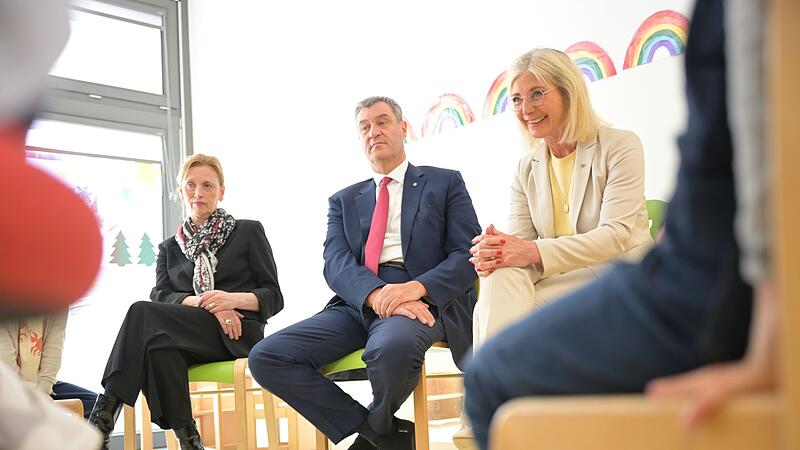 Karin Prien,Markus S&ouml;der &Ulrike Scharf besuchen Haus f&uuml;r Kinder