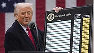 US-Präsident Donald Trump vergangene Woche während einer Veranstaltung zur Ankündigung neuer Zölle im Rosengarten des Weißen Hauses. US-Präsident Donald Trump vergangene Woche während einer Veranstaltung zur Ankündigung neuer Zölle im Rosengarten des Weißen Hauses.