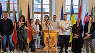 Die Veranstalter der 13. Interkulturellen Woche in Bad Kissingen informierten über ihre Veranstaltungen.