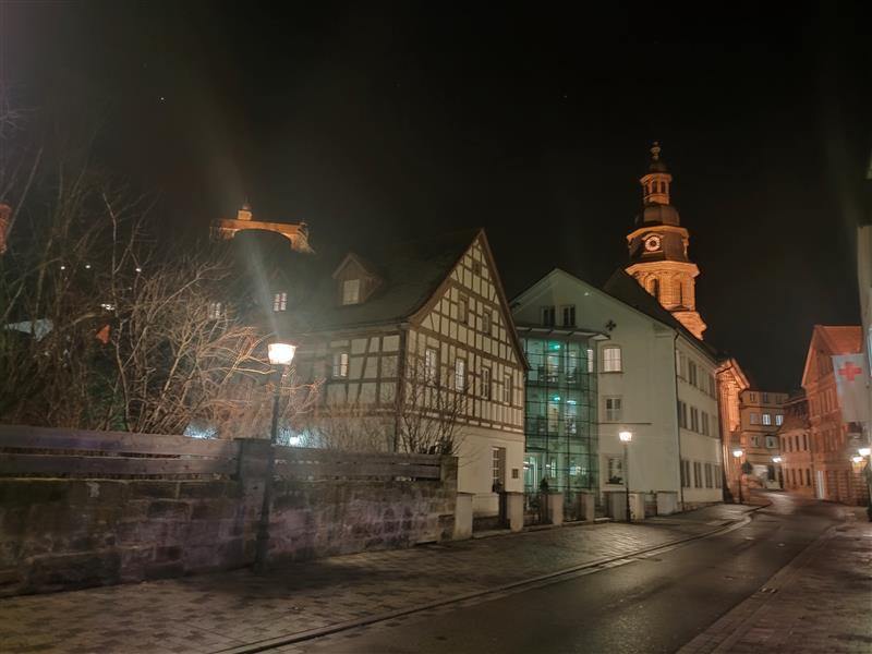 Kulmbach bei Nacht Januar 2025Kulmbach bei Nacht Januar 2025