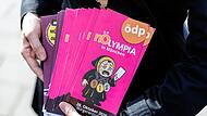Protestaktion vom NOlympia-Bündnis in München