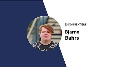 Heute kommentiert Bjarne Bahrs, Digitalreporter f&uuml;r den Landkreis Forchheim