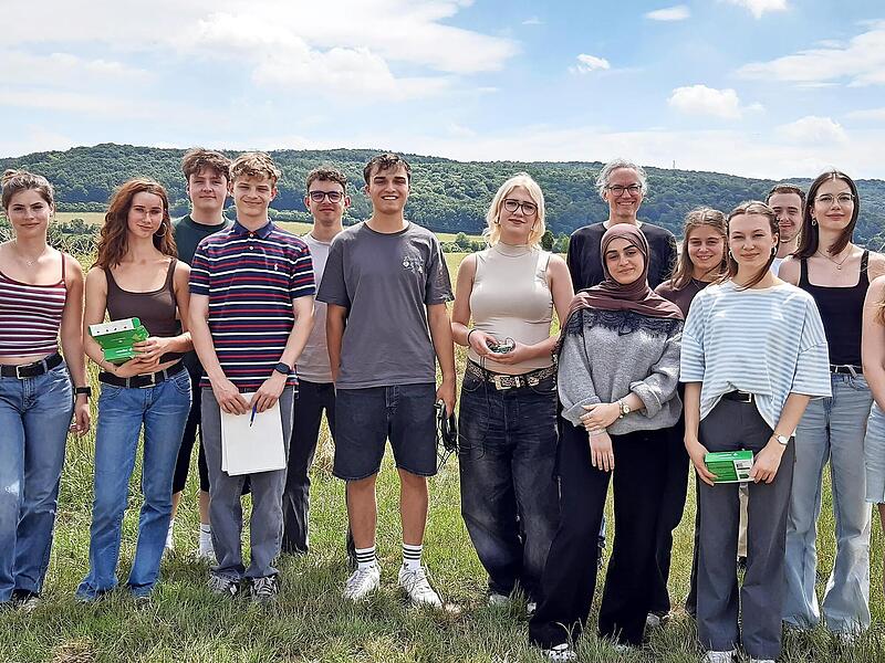 Sch&uuml;lerinnen und Sch&uuml;ler der Leistungsf&auml;cher Biologie und Geographie des Frobenius-Gymnasiums Hammelburg