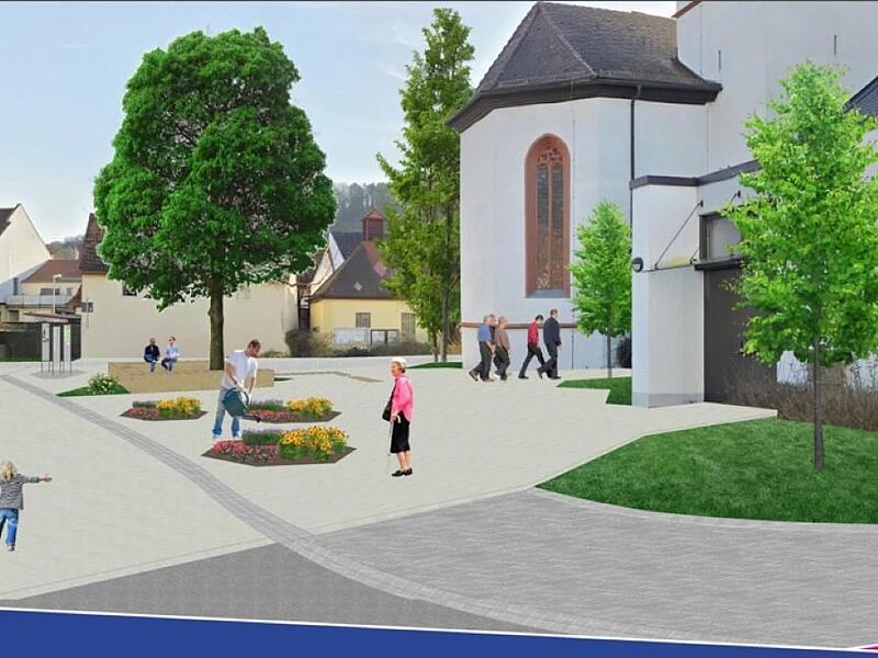 Dorferneuerung: Ein Entwurf zum Kirchenplatz in Arnshausen