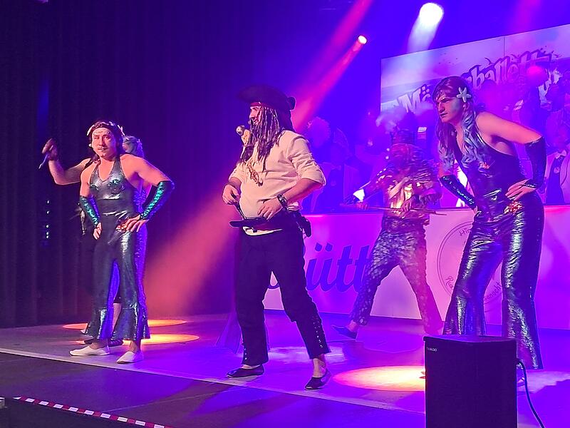 Büttenabend Rothenkirchen 2026 Das Männerballett „Meeresrauschen“ sorgte für zahlreiche Lacher und beste Stimmung.