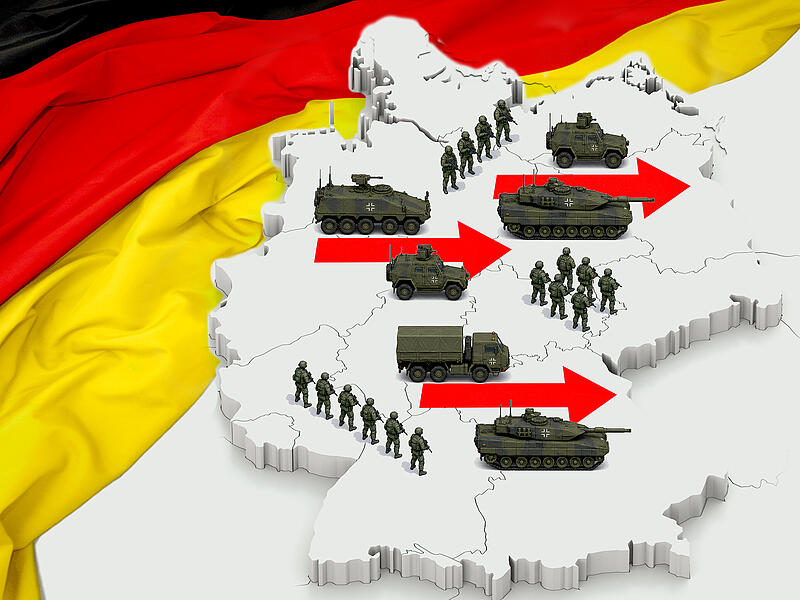 Der Operationsplan Deutschland soll sicherstellen,  dass 800.000 alliierte Soldatinnen und Soldaten samt 400.000 Fahrzeugen quer durch die "Drehscheibe Deutschland" an die Front geschleust werden.