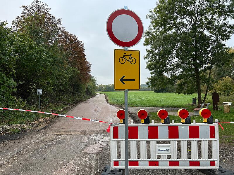 Zurzeit noch gesperrt: Der Itzgrund-Radweg wird im Abschnitt zwischen Meschenbach und Großheirath erneuert.