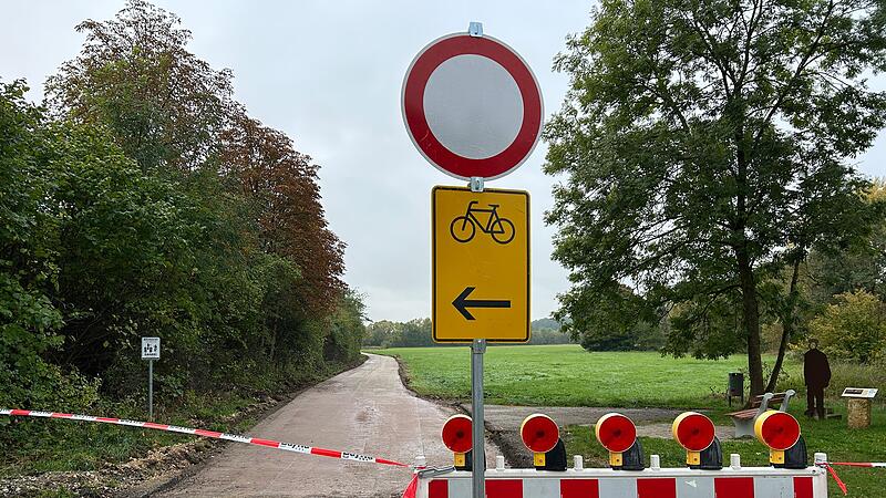 Zurzeit noch gesperrt: Der Itzgrund-Radweg wird im Abschnitt zwischen Meschenbach und Gro&szlig;heirath erneuert.