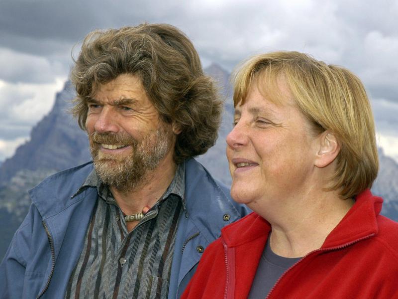 Reinhold Messner und Angela Merkel Reinhold Messner und Angela Merkel