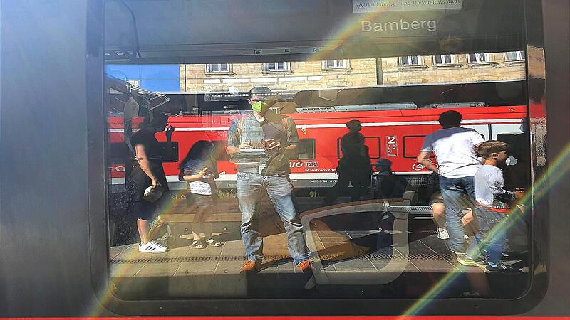 Selbstloser Selbsttest f&uuml;r die FT-Leser: Reporter Sebastian Schanz unterwegs mit dem 9-Euro-Ticket rund um Bamberg.