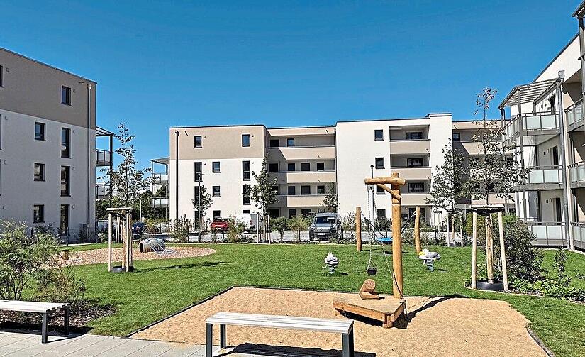 Gef&ouml;rderter Wohnbau in He&szlig;dorf: die neuen Wohnungen am Sonnenring.Gerd Ankermann