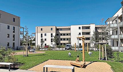 Gef&ouml;rderter Wohnbau in He&szlig;dorf: die neuen Wohnungen am Sonnenring.