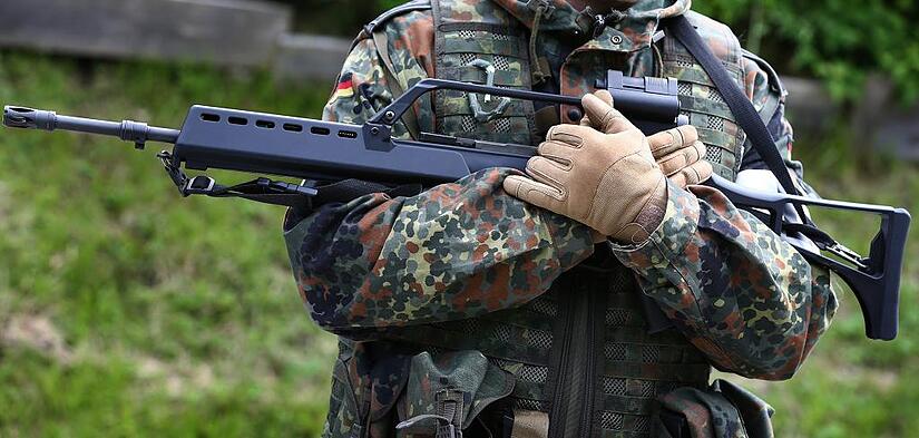 Schießübung bei der Bundeswehr