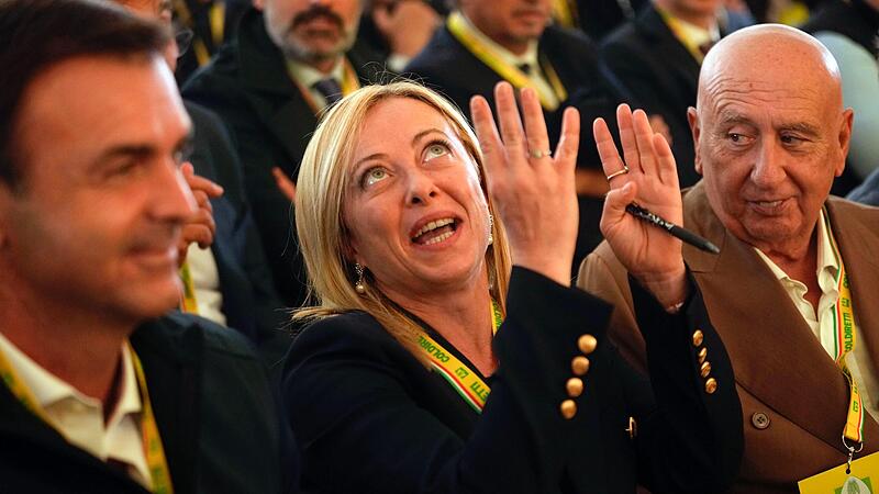 Bastelt an ihrem Kabinett: Giorgia Meloni, Vorsitzende der rechtsradikalen Partei Fratelli d'Italia (Br&uuml;der Italiens)