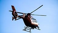 Rettungshubschrauber in der Luft