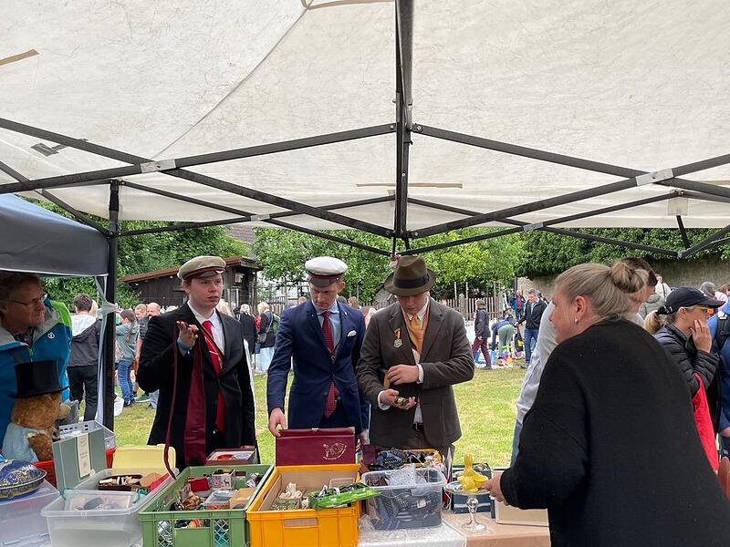 Auch Besucher des Coburger Convents waren in Seßlach anzutreffen.