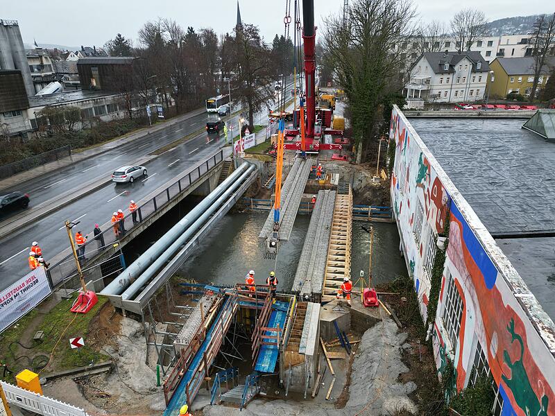 Brücke SteinbühlstraßeForchheim & Fränkische Schweiz Die Arbeiten an den Brücken in der Steinbühlstraße in Forchheim schreiten voran - Ende Mai will die Stadt fertig sein.