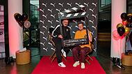 Der Gründer und der heutige Leiter des Puma-Archivs, Helmut Fischer (links) und Ulrich Planer haben Disney für den Dokumentarfilm Interviews gegeben.