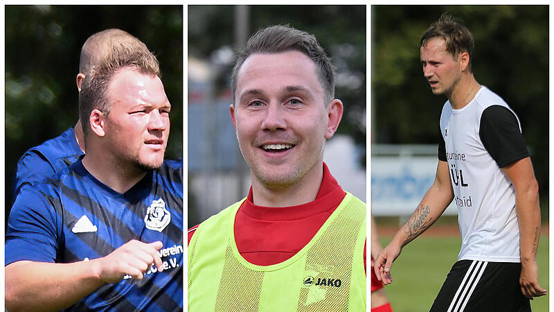 Welcher Trainer schnappt sich den Titel in der Kreisliga 2 Schweinfurt? Clemen Haub vom SV Rapid Ebelsbach (links), Sebastian Arnold vom TV Haßfurt (Mitte) oder Matthias Strätz mit der SG Eltmann? Welcher Trainer schnappt sich den Titel in der Kreisliga 2 Schweinfurt? Clemen Haub vom SV Rapid Ebelsbach (links), Sebastian Arnold vom TV Haßfurt (Mitte) oder Matthias Strätz mit der SG Eltmann?