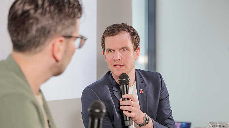 Philipp H&ouml;hne (rechts) war bei FT Sport - Der Talk zu Gast und stand Moderator Maximilian Glas Rede und Antwort.