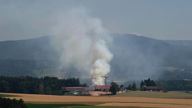 Brand eines Bauernhofes in Bayern