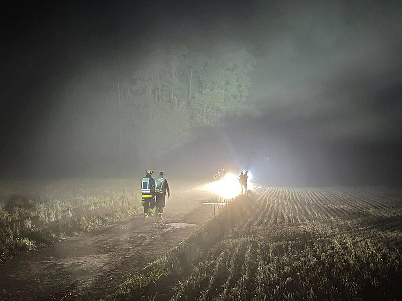 Auch die Suche einer vermissten Person steht auf dem Programm.Forchheim & Fränkische Schweiz