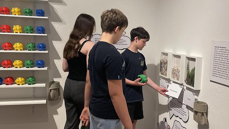 Die Ausstellung der Sparkasse Schweinfurt ist auch für junge Menschen interessant gestaltet. Die Ausstellung der Sparkasse Schweinfurt ist auch für junge Menschen interessant gestaltet.