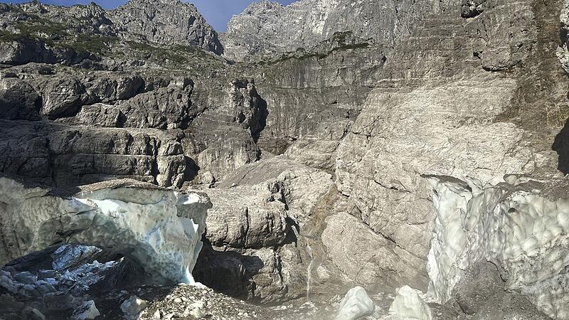 Eiskapelle am Watzmann eingestürzt Eiskapelle am Watzmann eingestürzt