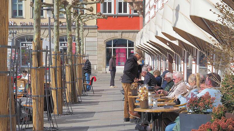 Marktplatz Coburg: &Auml;nderungen bei Gastronomie vor Stadthaus