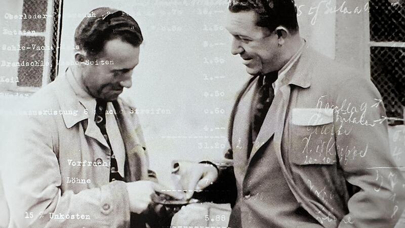 Adolf (l.) und Rudolf Dassler um 1930
