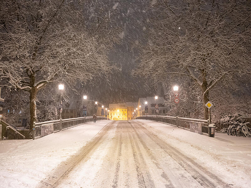 Das Schneechaos in Bamberg und Umgebung begann bereits in der vergangenen Nacht.