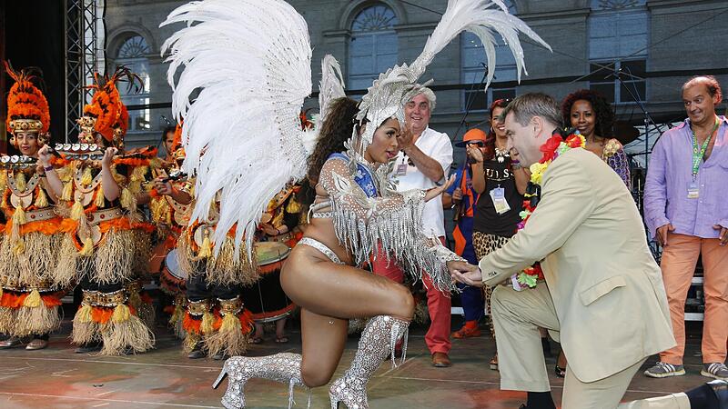 2015 war Markus S&ouml;der zum ersten Mal beim Samba-Festival in Coburg. Damals war er allerdings noch  nicht Ministerpr&auml;sident, sondern Finanz- und Heimatminister.