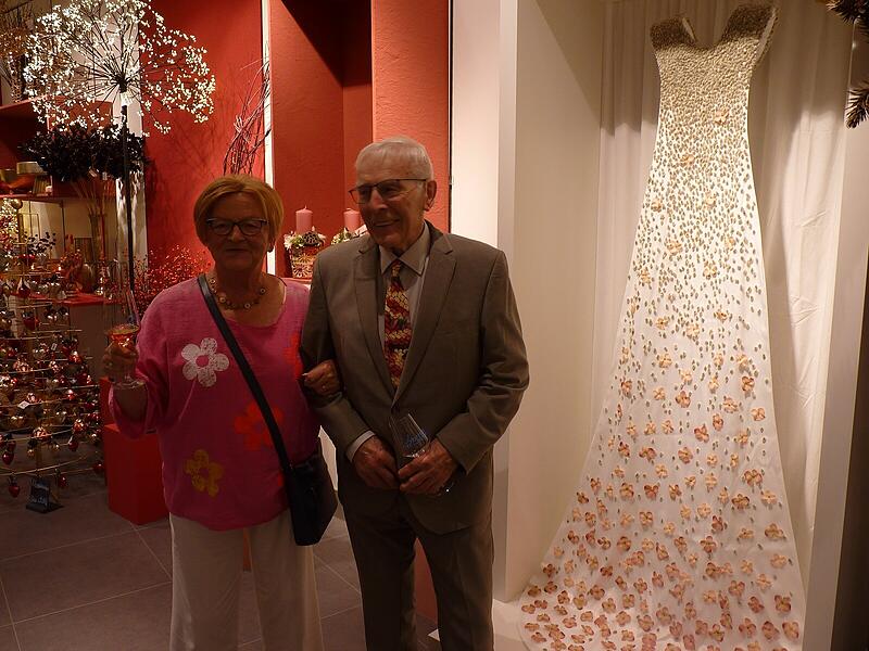 Karin Laurenti und Walter Benkert aus Langenzenn sind seit 55 Jahren mit den Lechners befreundet.