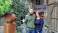 Lukas und Linda Kießling bewirtschaften in Birkenhof einen landwirtschaftlichen Betrieb im Nebenerwerb. Jetzt  kommt noch ein Hofcafé dazu, das an zwei Sonntagen im Monat öffnen wird.