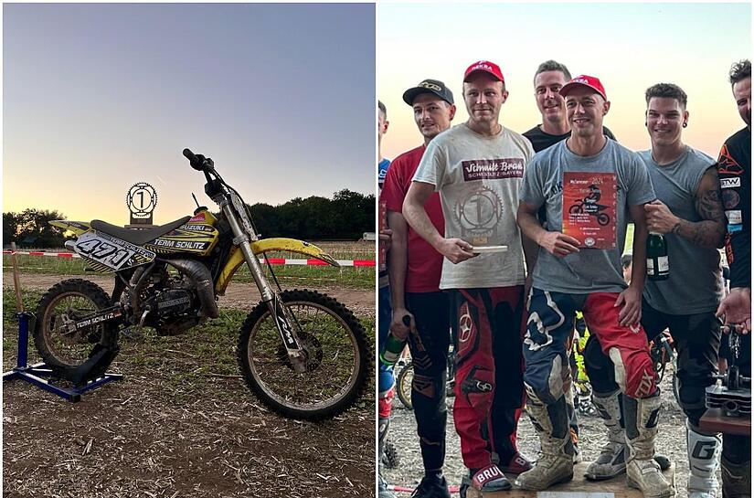 Das Team Schlitz aus Sche&szlig;litz hat sich mit dem Eigenumbau den Titel beim Mofacross der Nationen geholt.