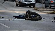 Motorrad Unfall Moped Crash Motorrad Unfall Moped Crash