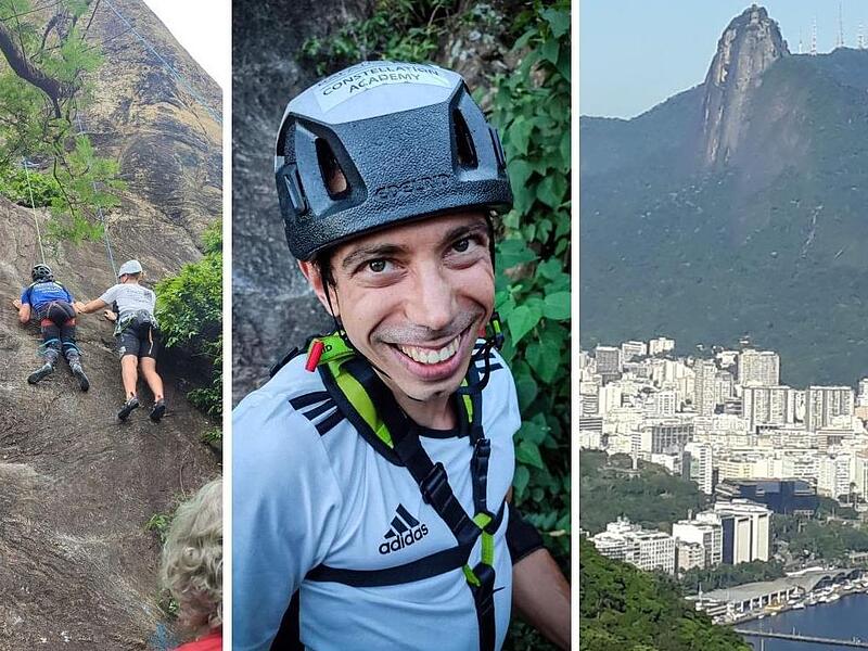 Im Oktober 2022 ist Johannes Grasser mit Unterstützung auf den Zuckerhut in Rio geklettert. Im Oktober 2022 ist Johannes Grasser mit Unterstützung auf den Zuckerhut in Rio geklettert.