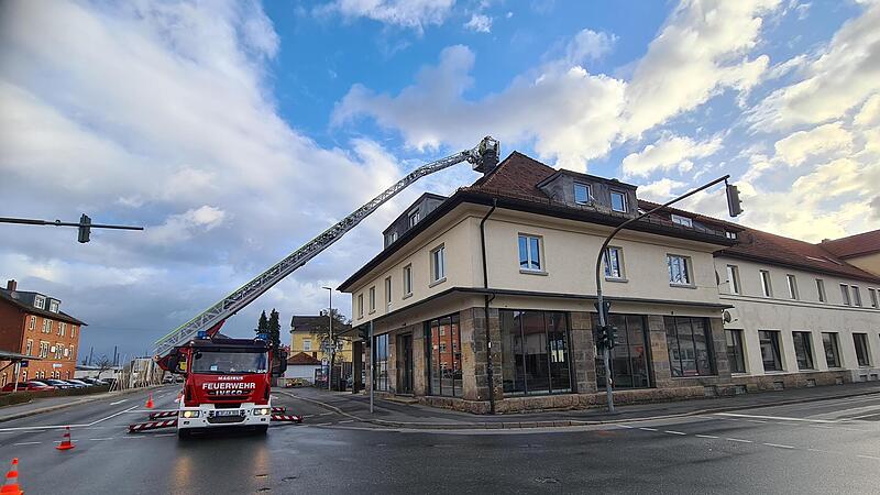 In Lichtenfels wurden einige D&auml;cher besch&auml;digt.