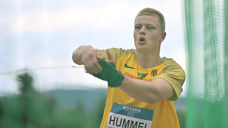 Das Kulmbacher Hammerwurf-Talent Matti Hummel schaffte &uuml;berraschend den Einzug in den U18-EM-Endkampf.