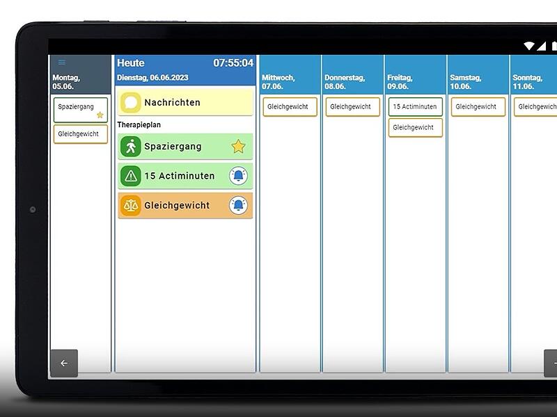 So sieht die Curafida-App für einen Patienten aus, wie ein Beispiel auf der Seite ztm.de zeigt. So sieht die Curafida-App für einen Patienten aus, wie ein Beispiel auf der Seite ztm.de zeigt.