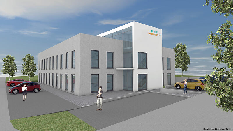 Illustration des geplanten Neubaus von Siemens Healthineers in R&ouml;ttenbachForchheim & Fr&auml;nkische Schweiz