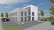 Illustration des geplanten Neubaus von Siemens Healthineers in RöttenbachForchheim & Fränkische Schweiz Illustration des geplanten Neubaus von Siemens Healthineers in RöttenbachForchheim & Fränkische Schweiz